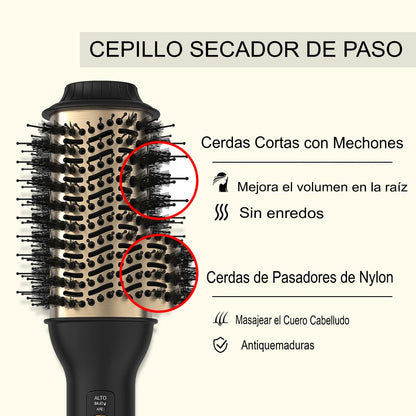 Cepillo secador para Cabello aguacate