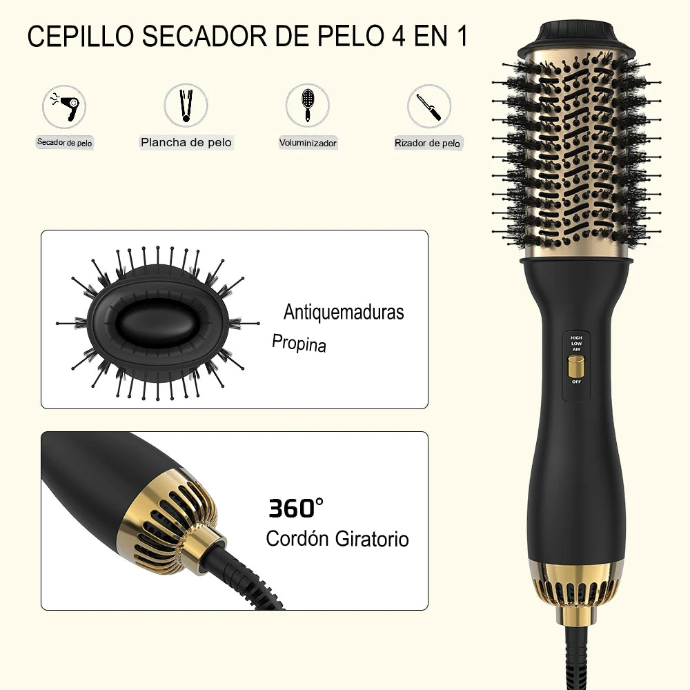 Cepillo secador para Cabello aguacate