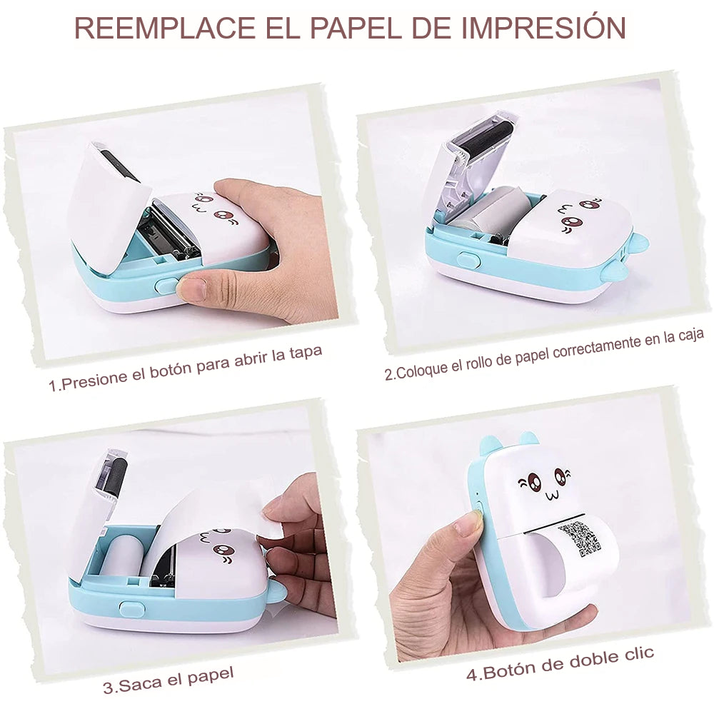 Mini impresora digital gatito C9